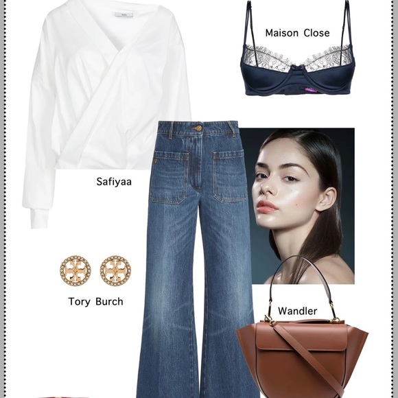 Tory Burch Gold Miller Pave Circle-Stud Earrings - Picture 10 of 14